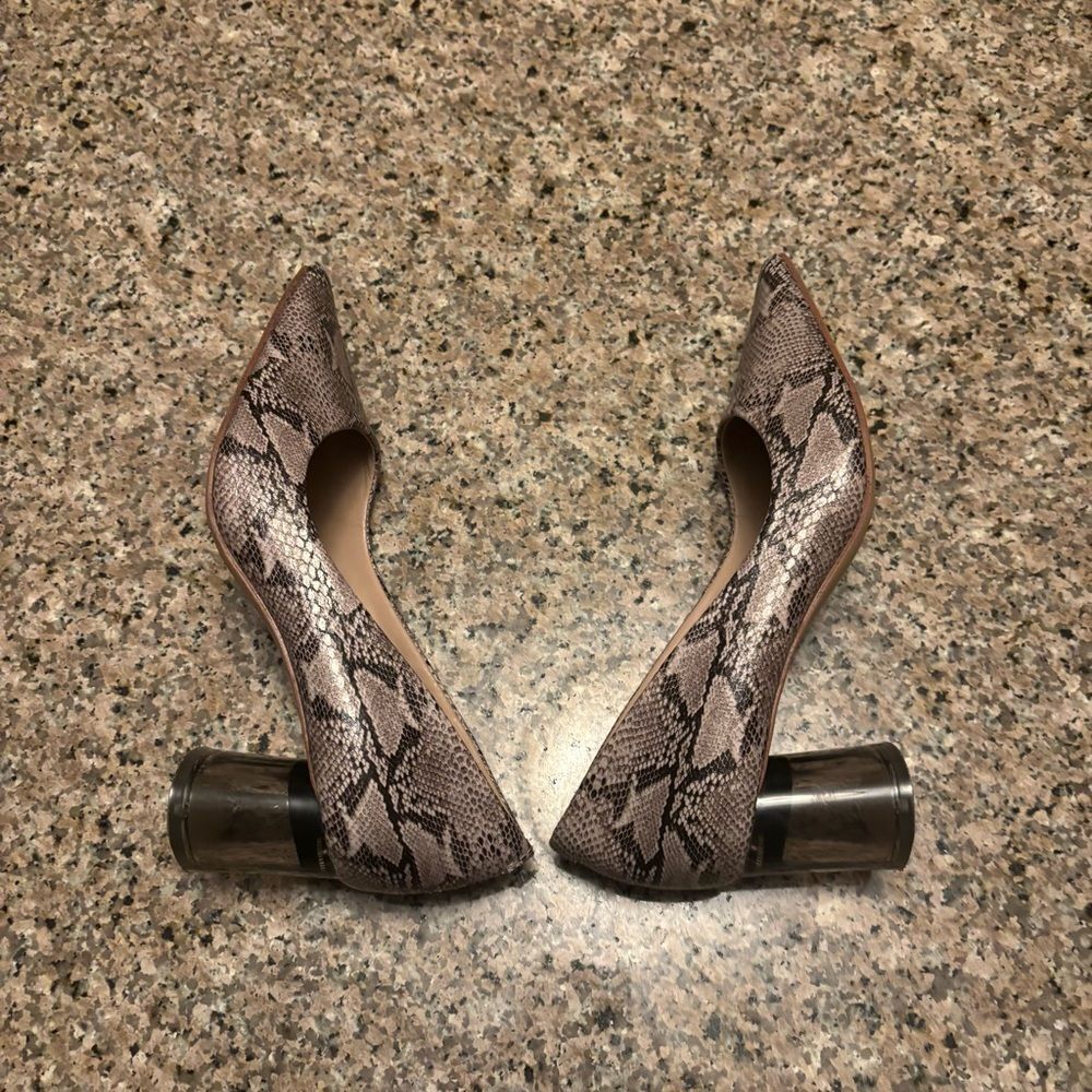Kelly & Katie Snake Print Heels - Brown. Size 6M Nice condition! - Picture 5 of 14